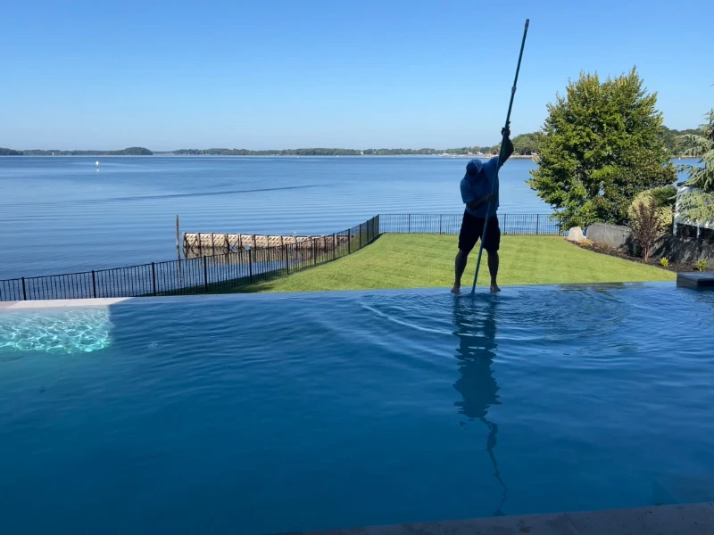 Weekly pool maintenance service by Freedom Pool Service in Concord NC